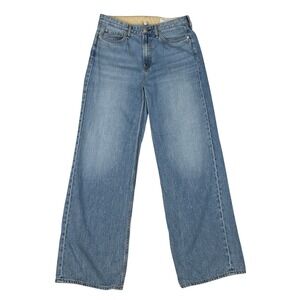 Rag & Bone Logan Wide Leg Jeans Audrey Blue Women's Size 28